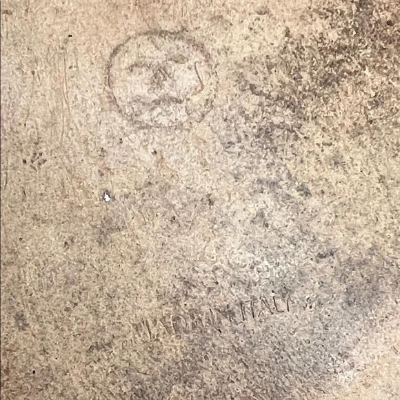 Chanel Patent Leather Wood Mule Wedges Slip On’s Logo Buckle Women's 7.5 B - Picture 11 of 16